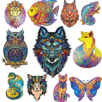 Top Quality 3D Jigsaw Wooden Puzzles Each Piece is Animal Shaped Card Adults Kid Toys Gifts Family Puzzle Game Home Decoration P
Top Quality 3D Jigsaw Wooden Puzzles Each Piece is Animal Shaped Card Adults Kid Toys Gifts Family Puzzle Game Home Decoration P