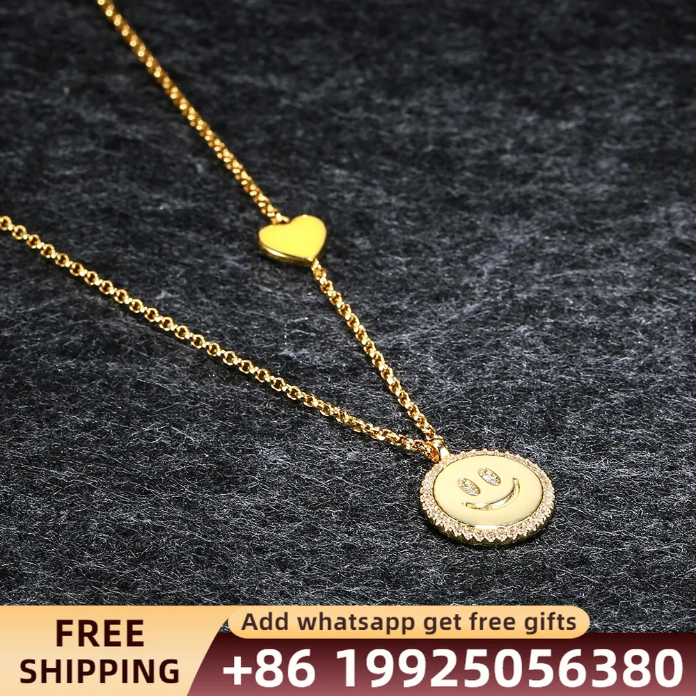 Monaco new S925 sterling silver necklaces love smiley face necklace pendant original 1:1 high quality jewelry
Monaco new S925 sterling silver necklaces love smiley face necklace pendant original 1:1 high quality jewelry