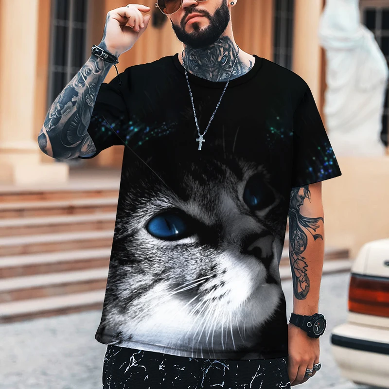 Animal Cat And Dog Series 3D Printing Men's Shirt, Round Neck T-shirt, High Quality Lycra Cotton Casual Clothing, Oversize S-9XL
Animal Cat And Dog Series 3D Printing Men's Shirt, Round Neck T-shirt, High Quality Lycra Cotton Casual Clothing, Oversize S-9XL