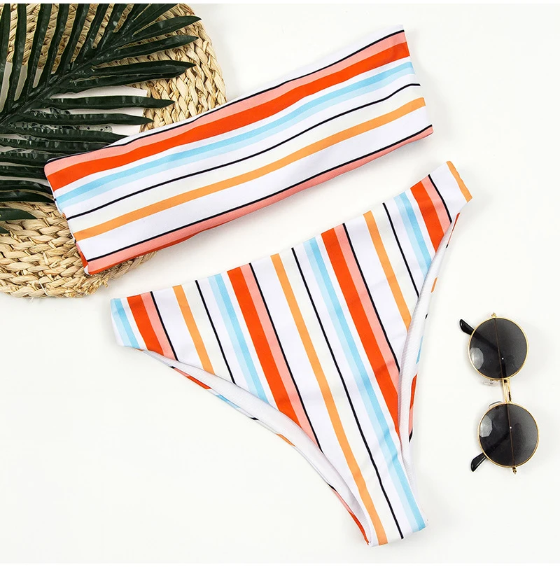 ZMTREE Bikini Set Stripped Women Swimwear Thong Sexy Beach Bathing Suit 2020 Bandeau Swimsuit Girls Summer Maillot De Bain
ZMTREE Bikini Set Stripped Women Swimwear Thong Sexy Beach Bathing Suit 2020 Bandeau Swimsuit Girls Summer Maillot De Bain