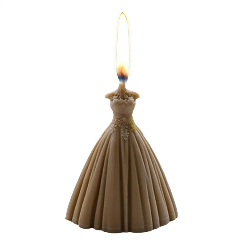 Novelty Candle Mould 3D Bride Dress Silicone Candle Molds Wedding Dress Clothes Craft Model Handmade Soap Making Aromatherapy
Novelty Candle Mould 3D Bride Dress Silicone Candle Molds Wedding Dress Clothes Craft Model Handmade Soap Making Aromatherapy