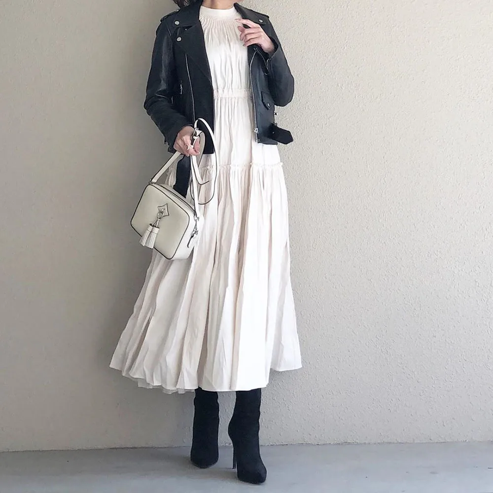White Women's Dress New Japanese Style Pullover Round Neck Suit Bow Tie Off Collar Casual Long Skirts Fashion Korean Dresses
White Women's Dress New Japanese Style Pullover Round Neck Suit Bow Tie Off Collar Casual Long Skirts Fashion Korean Dresses