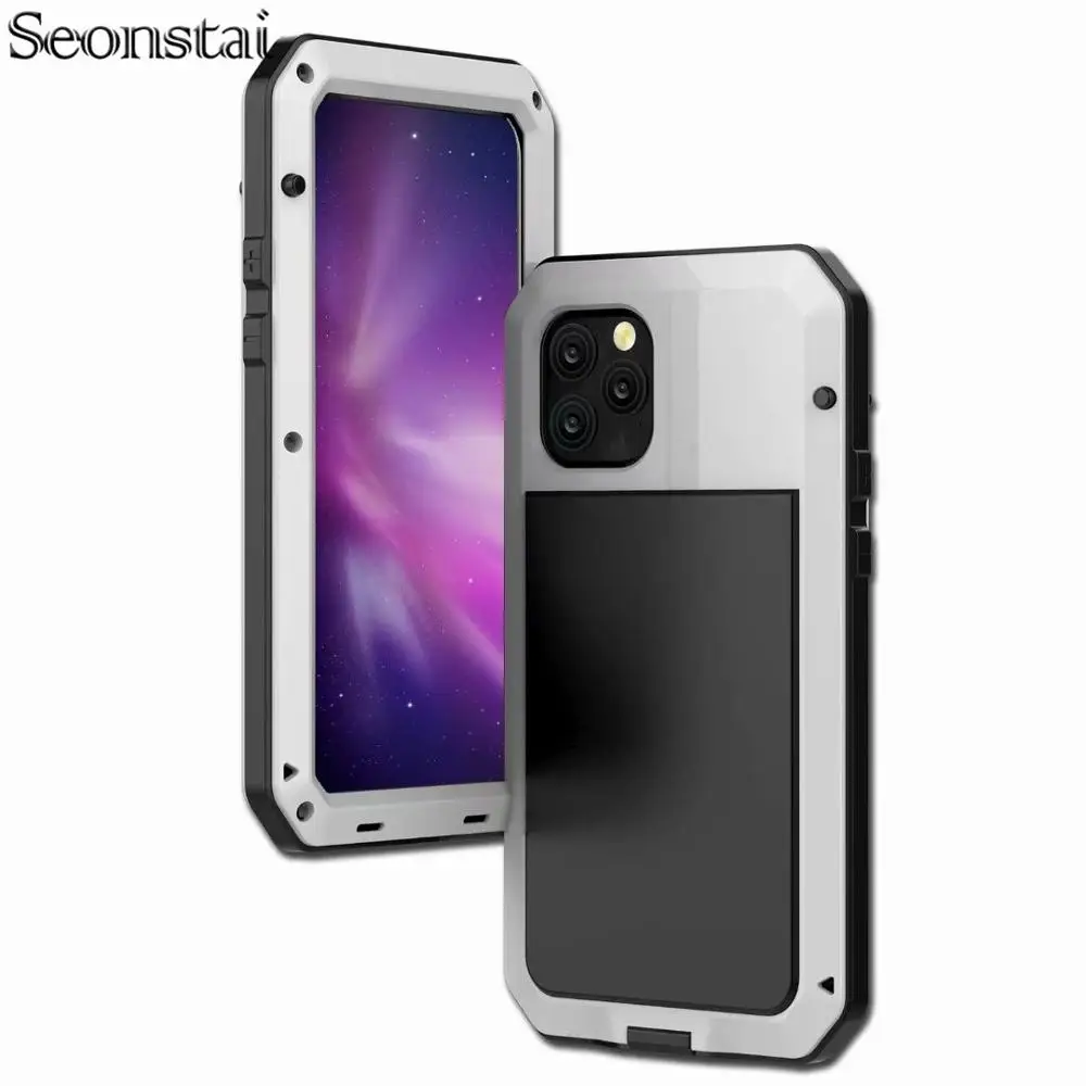 Metal Aluminum Case For iphone11 Pro Max Shockproof Dropproof Shell For iPhone 6.1'' 5.8'' 6.5''Cover Screen Glass Film
Metal Aluminum Case For iphone11 Pro Max Shockproof Dropproof Shell For iPhone 6.1'' 5.8'' 6.5''Cover Screen Glass Film