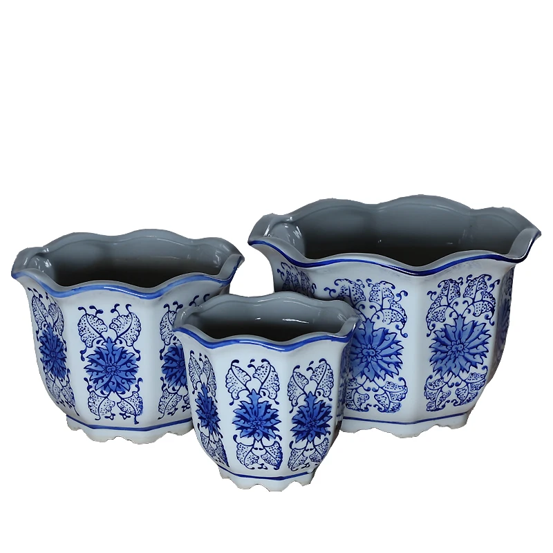 Ceramic Flower Pots Chinese Style Blue And White Porcelain Chlorophytum Green Plant Pot Antique Home Decoration Ornaments
Ceramic Flower Pots Chinese Style Blue And White Porcelain Chlorophytum Green Plant Pot Antique Home Decoration Ornaments