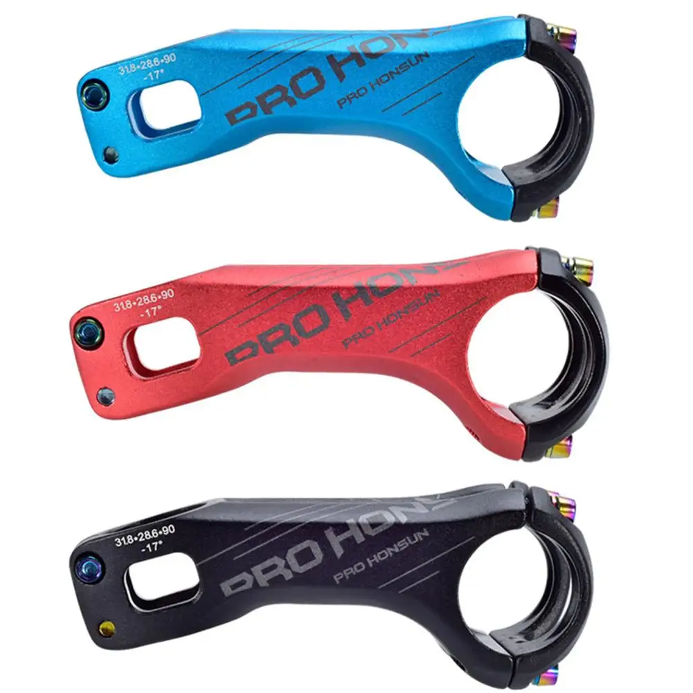 31 8mm MTB Bicycle Handlebar Stem 17 Degree Aluminum Ultralight Road Bike Bridge Negative Angle CNC Stem Riser 70/90mm
31 8mm MTB Bicycle Handlebar Stem 17 Degree Aluminum Ultralight Road Bike Bridge Negative Angle CNC Stem Riser 70/90mm