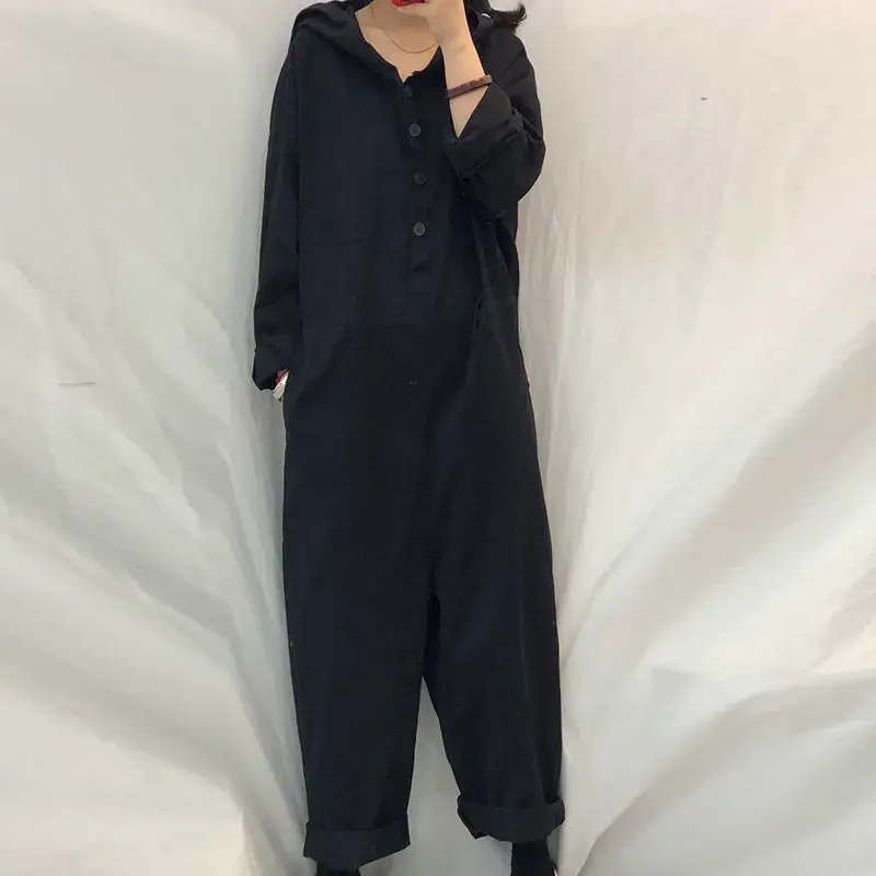Original Korean Hooded Frock Jumpsuit Women's 2021 Spring Autumn New One-Piece Temperament Large Harajuku Workout Skorts Shorts
Original Korean Hooded Frock Jumpsuit Women's 2021 Spring Autumn New One-Piece Temperament Large Harajuku Workout Skorts Shorts