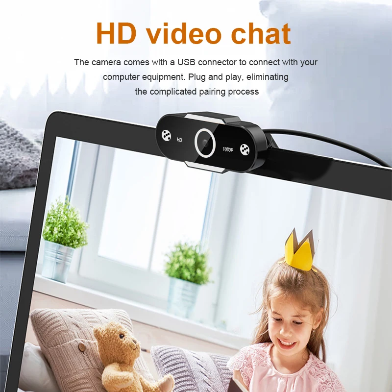 HD 1080P Webcam 2K Computer PC Web Camera with Microphone USB Plug 1080P webCameras for Live Broadcast Video Calling Conference
HD 1080P Webcam 2K Computer PC Web Camera with Microphone USB Plug 1080P webCameras for Live Broadcast Video Calling Conference