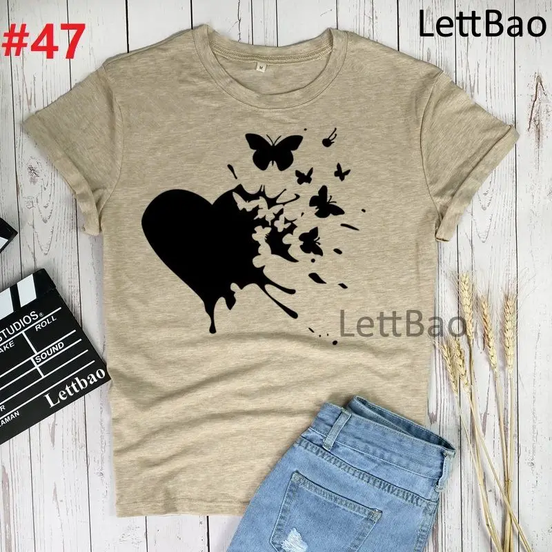 Heart Butterflies Harajuku T Shirts Women Ullzang T-Shirts 90s Fashion Graphic Casual Top Tees Summer Short Sleeve T-shirts
Heart Butterflies Harajuku T Shirts Women Ullzang T-Shirts 90s Fashion Graphic Casual Top Tees Summer Short Sleeve T-shirts