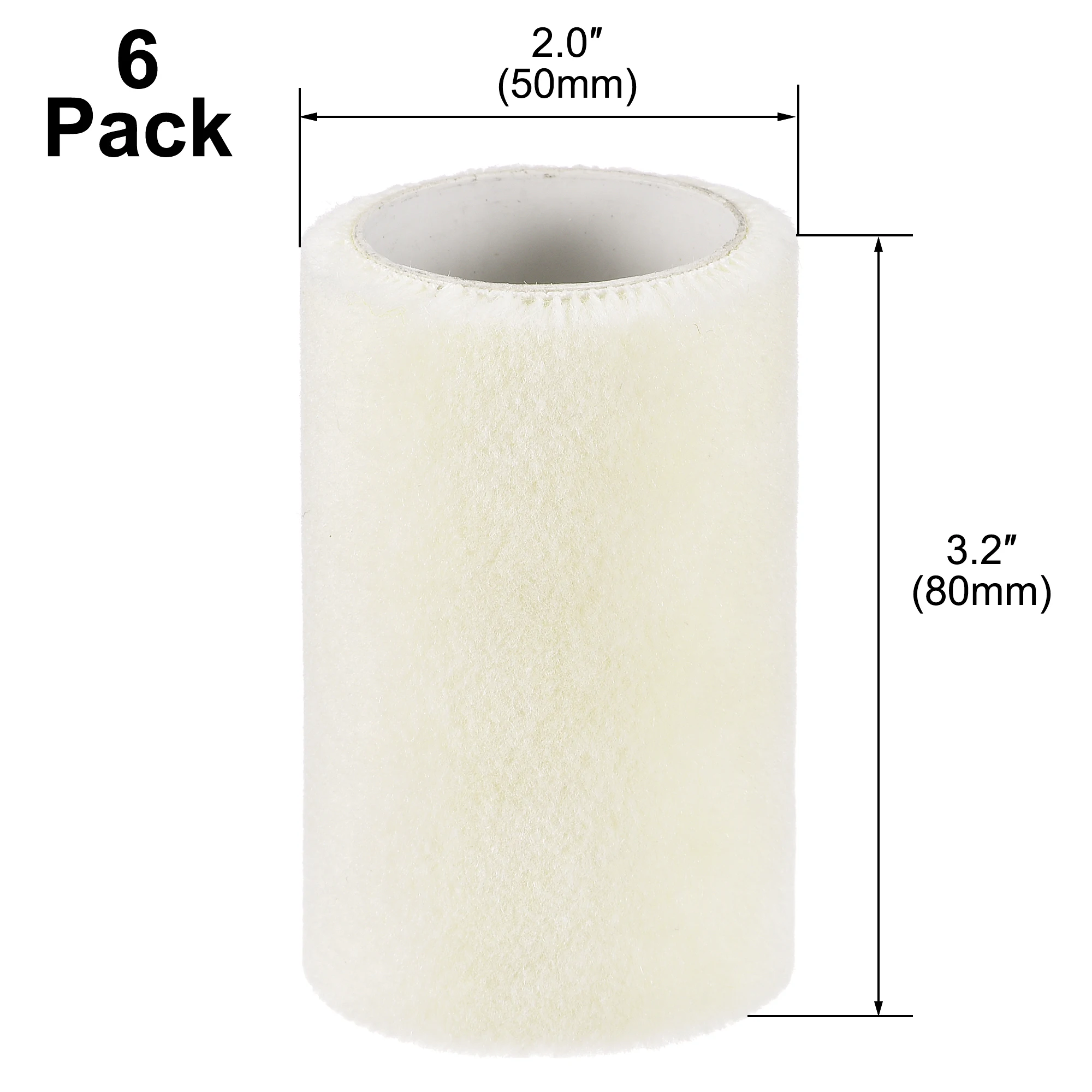 

Uxcell накладка на малярный валик 3 дюйма x 3/16 "ворс мини шерстяная щетка для домашней обработки стен 4 шт