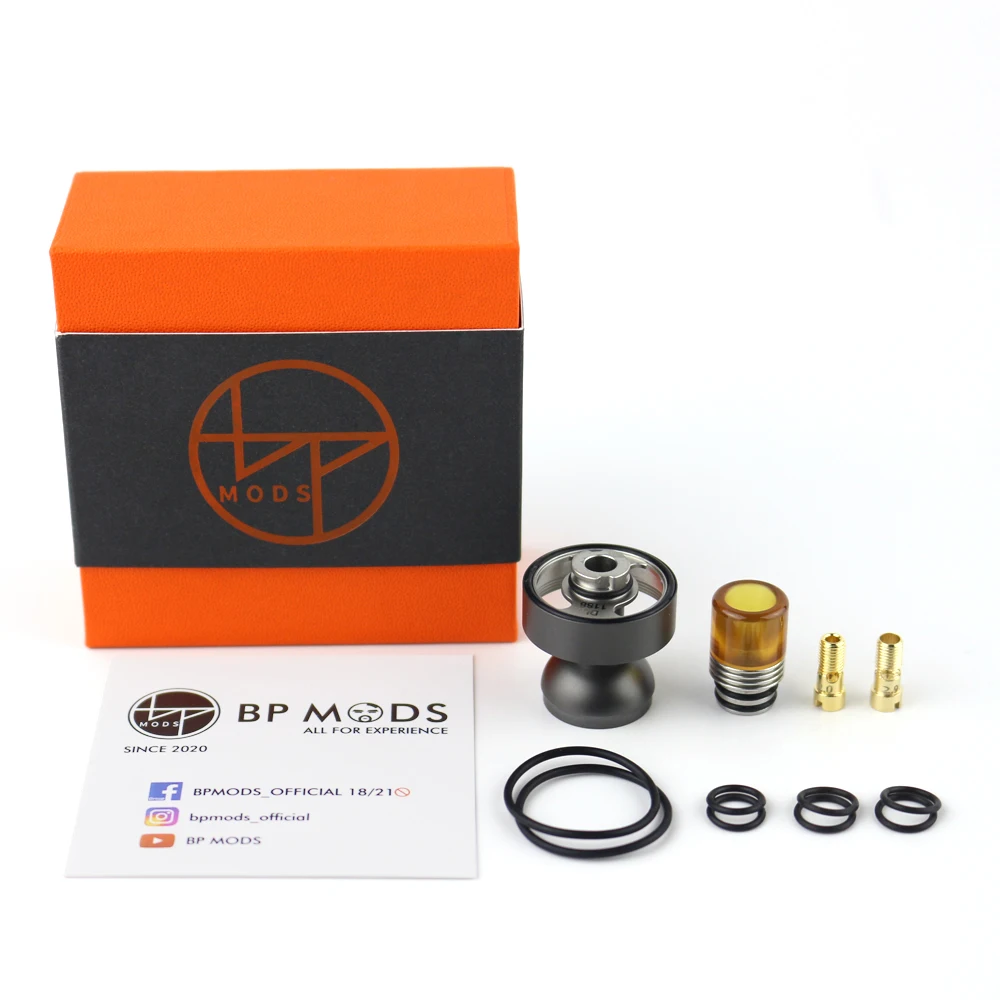 G-taste BP MODS Pioneer RTA Extension Pack For BP Mods x Pioneer 22mm MTL RTA Tank Atomizer Direct-to-Lung Vape Accessories
G-taste BP MODS Pioneer RTA Extension Pack For BP Mods x Pioneer 22mm MTL RTA Tank Atomizer Direct-to-Lung Vape Accessories