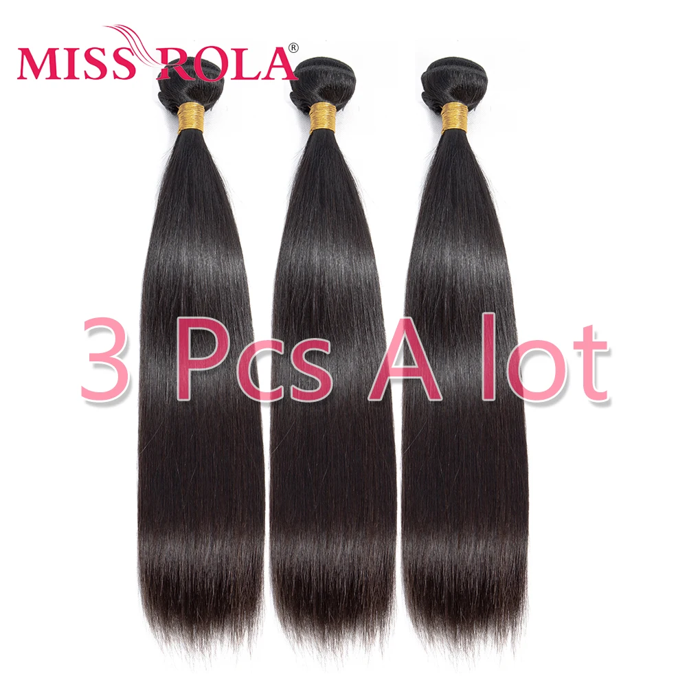 Miss Rola Hair Bundles Peruvian straight hair weave bundles 8-26 inch 3 pcs 100% human hair extension natural color Non-Remy
Miss Rola Hair Bundles Peruvian straight hair weave bundles 8-26 inch 3 pcs 100% human hair extension natural color Non-Remy