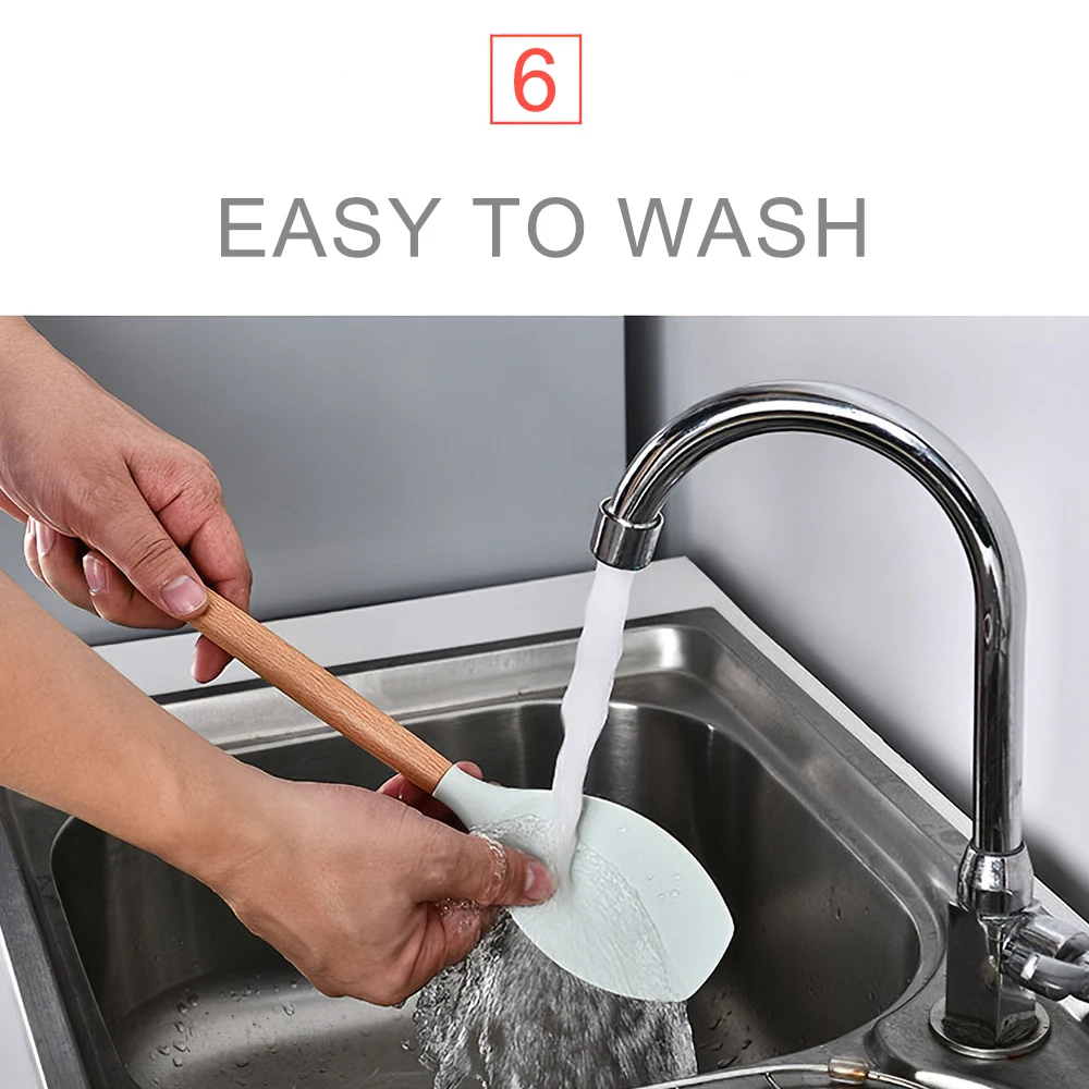 Silica Gel Utensil Wooden Handle Kitchenware Set Kitchen Utensils Set 11Pcs Silicone Non-stick Barreled Cooking Utensils Set 
Silica Gel Utensil Wooden Handle Kitchenware Set Kitchen Utensils Set 11Pcs Silicone Non-stick Barreled Cooking Utensils Set