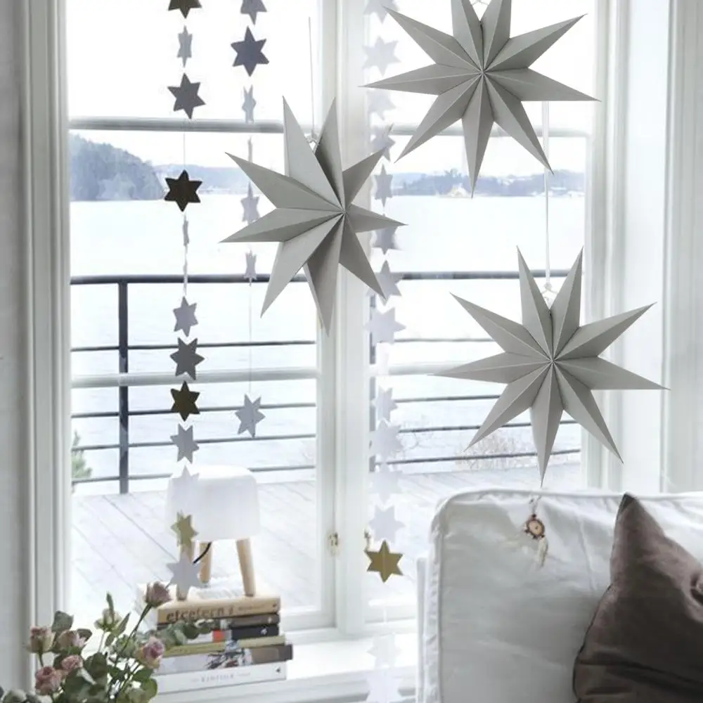 1pc Hanging Paper Stars Lantern For Home Christmas Decorations Ceiling Window Party Decor Wedding Birthday Baby Shower Ornaments
1pc Hanging Paper Stars Lantern For Home Christmas Decorations Ceiling Window Party Decor Wedding Birthday Baby Shower Ornaments