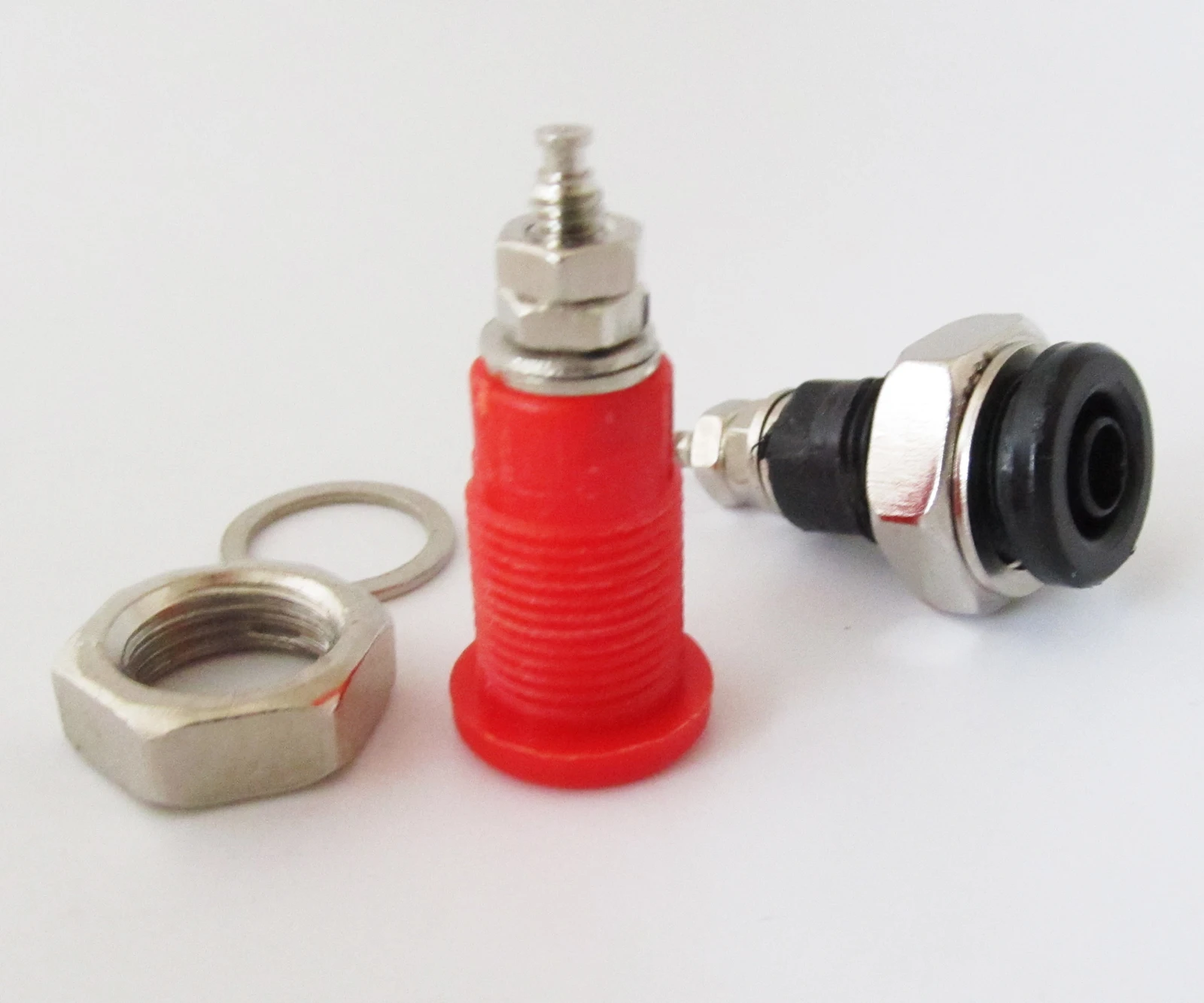 1 pair High-voltage Terminal Hex Screw Binding Post 4mm Banana Jack Female Socket
1 pair High-voltage Terminal Hex Screw Binding Post 4mm Banana Jack Female Socket