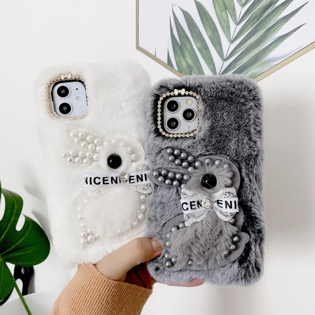 Cute rabbit Cartoon Phone Case For Huawei Mate40 30 Pro Nova7 Nova 6se P40 p30 Warm Fur Plush Diamond Cover
Cute rabbit Cartoon Phone Case For Huawei Mate40 30 Pro Nova7 Nova 6se P40 p30 Warm Fur Plush Diamond Cover