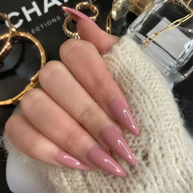 Clear Brown Faux Ongles Couleur Short Stiletto Almond Shape Fake Nails Set With Glue Sticker Glossy Impress Press On Nails False
Clear Brown Faux Ongles Couleur Short Stiletto Almond Shape Fake Nails Set With Glue Sticker Glossy Impress Press On Nails False