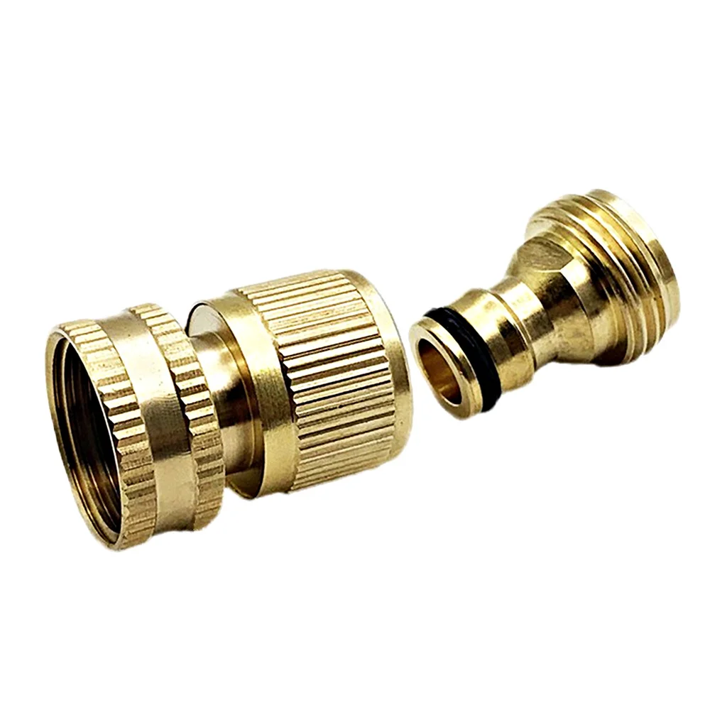 2 Sets Garden Hose Brass Quick Connector Garden Hose Fitting Water Hose Connectors 3/4 Inch External Thread Female and Internal 
2 Sets Garden Hose Brass Quick Connector Garden Hose Fitting Water Hose Connectors 3/4 Inch External Thread Female and Internal