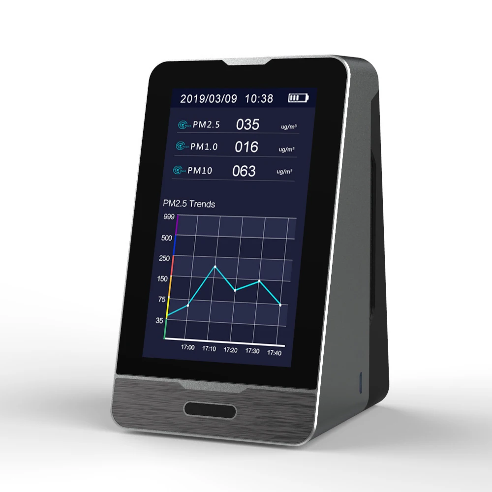 Digital Gas Detector DM73A 4.3 Inch TFT LED Screen Portable PM2.5 PM1.0 PM10 Meter Temperature Humidity HCHO TOVC AQI Detector
Digital Gas Detector DM73A 4.3 Inch TFT LED Screen Portable PM2.5 PM1.0 PM10 Meter Temperature Humidity HCHO TOVC AQI Detector
