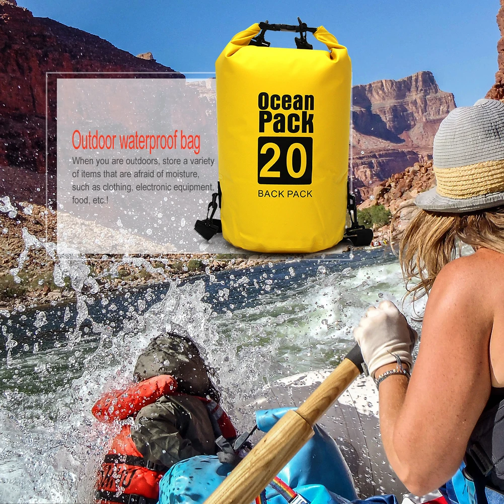 20L Waterproof Drifting PVC Mesh Dry Bag Rafting Kayaking Pack Sack Swimming River Trekking Floating Sailing Canoing Boating Bag
20L Waterproof Drifting PVC Mesh Dry Bag Rafting Kayaking Pack Sack Swimming River Trekking Floating Sailing Canoing Boating Bag