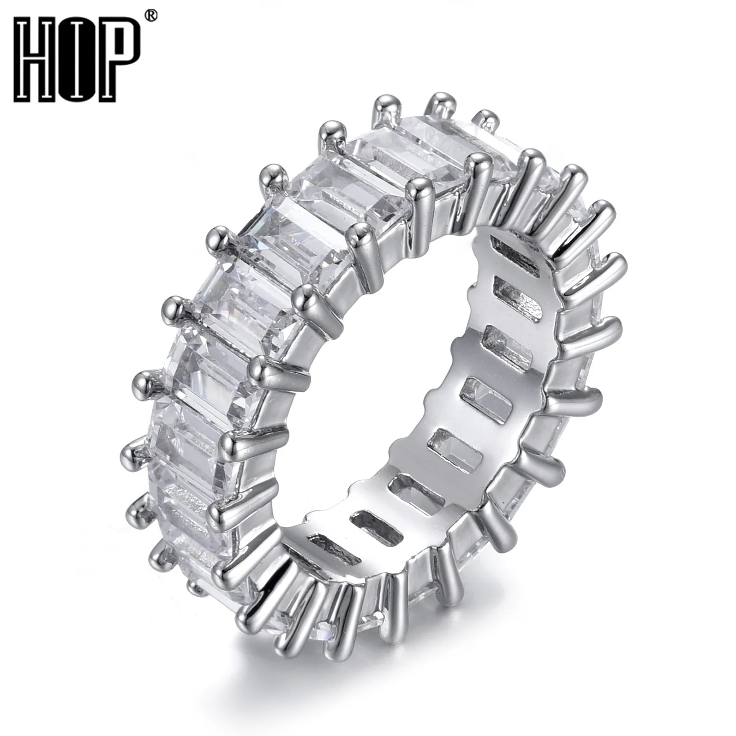1 Row AAA+ Baguette Cubic Zircon Men's Ring Tennis Copper Charm Gold Sliver Plated Hip Hop Rock Jewelry
1 Row AAA+ Baguette Cubic Zircon Men's Ring Tennis Copper Charm Gold Sliver Plated Hip Hop Rock Jewelry