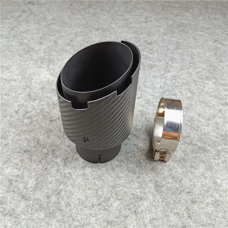 1 Piece Exhaust manifold Muffler Tip Car Universal Length About 160mm Carbon Fiber Stainless Steel Full Matte Nozzles Tail pipe
1 Piece Exhaust manifold Muffler Tip Car Universal Length About 160mm Carbon Fiber Stainless Steel Full Matte Nozzles Tail pipe