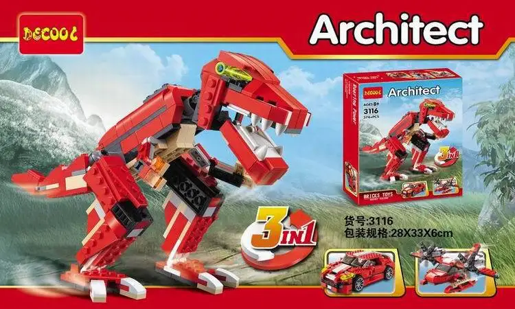 DECOOL City Architect 3 in 1 Creator Roaring Power Building Blocks Bricks Model Kids Toys 31024 christmas birthday Gifts
DECOOL City Architect 3 in 1 Creator Roaring Power Building Blocks Bricks Model Kids Toys 31024 christmas birthday Gifts