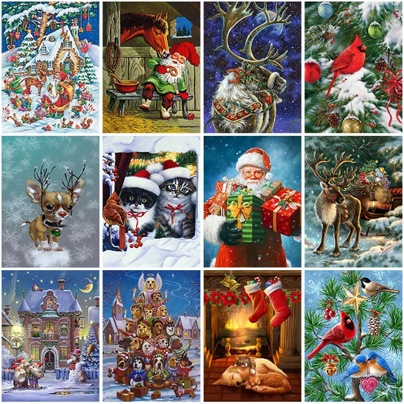 DIY 5D Diamond Painting Christmas Diamond Embroidery Elk Cross Stitch Rhinestones Full Round Drill Home Decor Christmas Art Gift
DIY 5D Diamond Painting Christmas Diamond Embroidery Elk Cross Stitch Rhinestones Full Round Drill Home Decor Christmas Art Gift