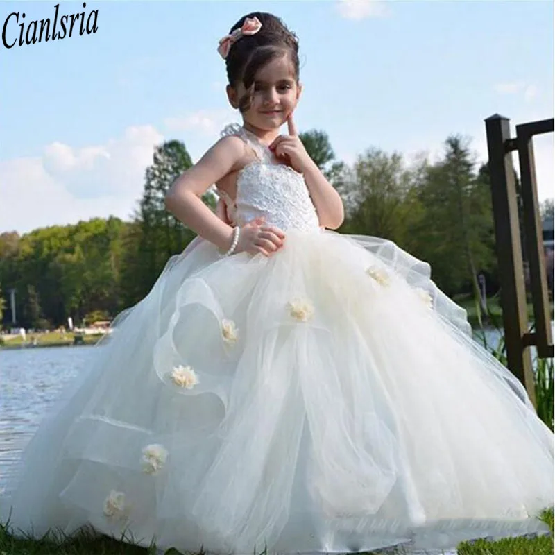 Ball Gown Flower Girls Dresses For Weddings Layers Handmade Flowers Lace Girls Wedding Dress Tulle Puffy Kids Party Prom Dress
Ball Gown Flower Girls Dresses For Weddings Layers Handmade Flowers Lace Girls Wedding Dress Tulle Puffy Kids Party Prom Dress