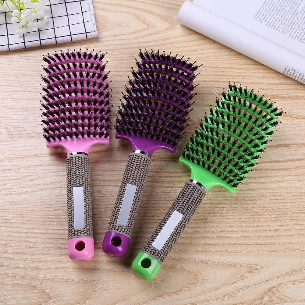 Women Hair Scalp Massage Comb Bristle Curly Straight Anti Static Hairbrush Salon Hairdressing Styling Tools
Women Hair Scalp Massage Comb Bristle Curly Straight Anti Static Hairbrush Salon Hairdressing Styling Tools