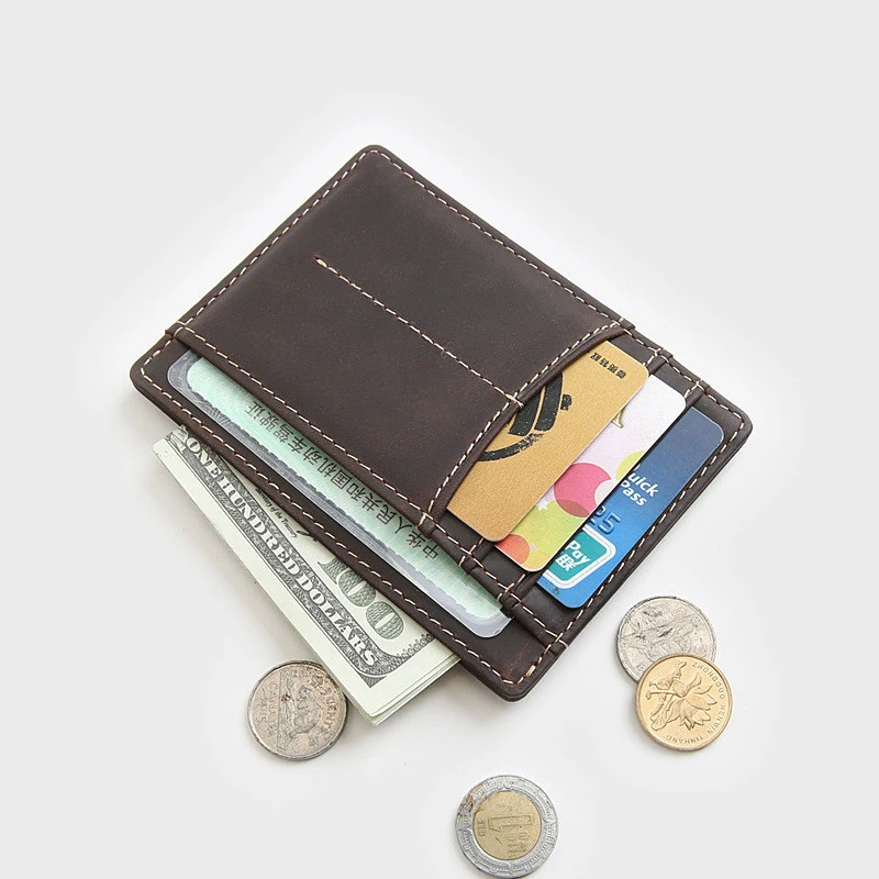 100% Genuine Leather Card Holder Men Male Vintage Short Business Credit Card ID Holders Small Mini Slim Thin Wallet Purse Case
100% Genuine Leather Card Holder Men Male Vintage Short Business Credit Card ID Holders Small Mini Slim Thin Wallet Purse Case