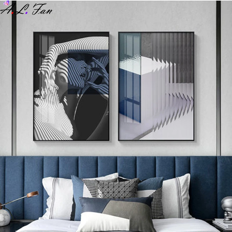 Современные скандинавские синие абстрактные Геометрические линии Черно-белые персонажи украшение для гостиной HD простая декоративная кар...
Современные скандинавские синие абстрактные Геометрические линии Черно-белые персонажи украшение для гостиной HD простая декоративная кар...
