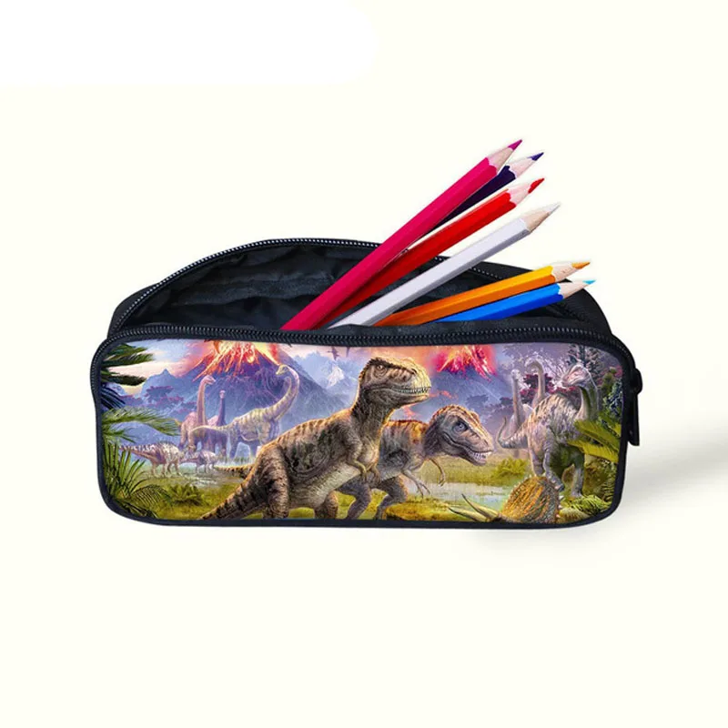 

С рисунком из фильма «Парк Юрского периода»; Куртка с принтом "динозавр" из плотной ткани, пеналы на молнии сумка для мальчиков ручка для дев...