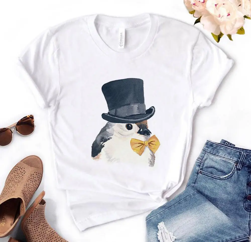 bird hat Print Women tshirt Cotton Casual Funny t shirt Gift For Lady Yong Girl Top Tee PM-62
bird hat Print Women tshirt Cotton Casual Funny t shirt Gift For Lady Yong Girl Top Tee PM-62