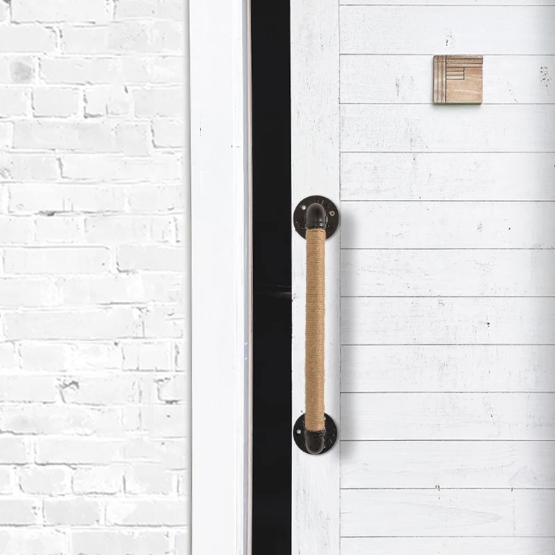 25mm Diameter Industrial Pipe Barn Warehouse Storage Room Handle Black wrought Iron Rope Door Pull Bar
25mm Diameter Industrial Pipe Barn Warehouse Storage Room Handle Black wrought Iron Rope Door Pull Bar