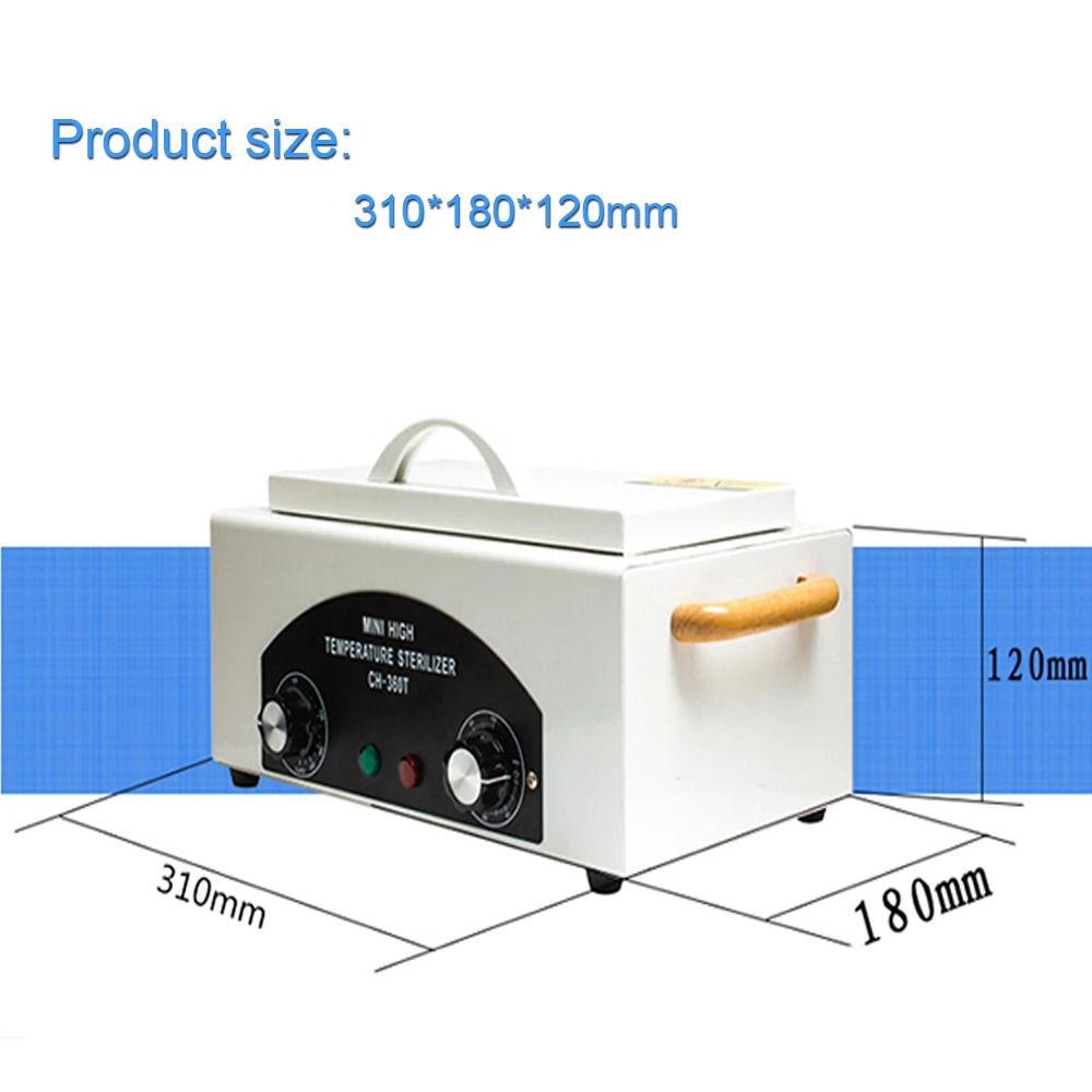 Nail Sterilizer For High Temperature Dry Heat CH-360T Sterilization Disinfection Cabinet Box For Manicure Salon Equipment Nails 
Nail Sterilizer For High Temperature Dry Heat CH-360T Sterilization Disinfection Cabinet Box For Manicure Salon Equipment Nails