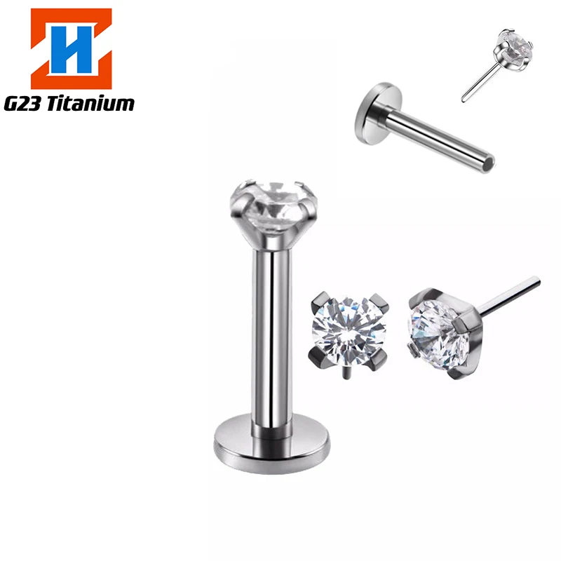 1PS G23 Zirconium Titanium CZ Crystal Gem Lip Ring Monroe Ear Cartilage Labret Men's and Women's Earring Perforated Jewelr
1PS G23 Zirconium Titanium CZ Crystal Gem Lip Ring Monroe Ear Cartilage Labret Men's and Women's Earring Perforated Jewelr