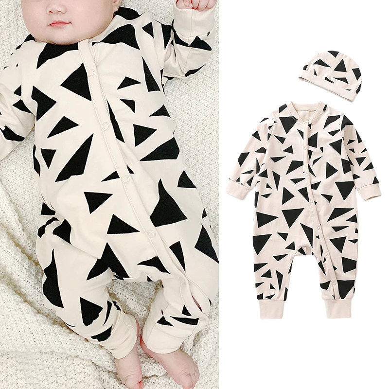 Kids Baby Triangle Printed Bodysuits for Autumn Infants Boys Girls Cotton Rompers 0-24M Children Clothes
Kids Baby Triangle Printed Bodysuits for Autumn Infants Boys Girls Cotton Rompers 0-24M Children Clothes