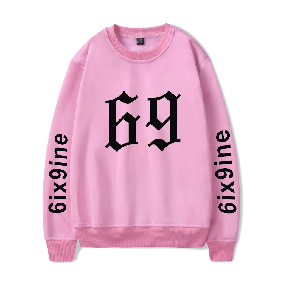 Свитшот 6ix9ine с круглым вырезом для мужчин и женщин, худи с длинным рукавом в стиле хип-хоп, рэпер, модная одежда Tekashi69
Свитшот 6ix9ine с круглым вырезом для мужчин и женщин, худи с длинным рукавом в стиле хип-хоп, рэпер, модная одежда Tekashi69
