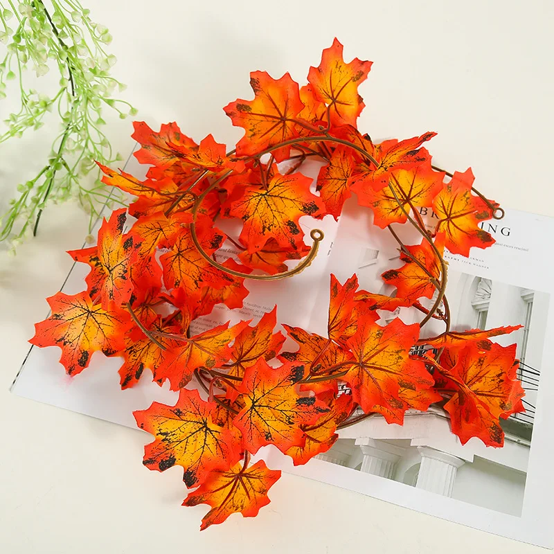 Artificial Plants Autumn Decoration Vines Hanging Doors and Windows Thanksgiving Maple Leaf Scene Party Hotel Decoration DIY
Artificial Plants Autumn Decoration Vines Hanging Doors and Windows Thanksgiving Maple Leaf Scene Party Hotel Decoration DIY