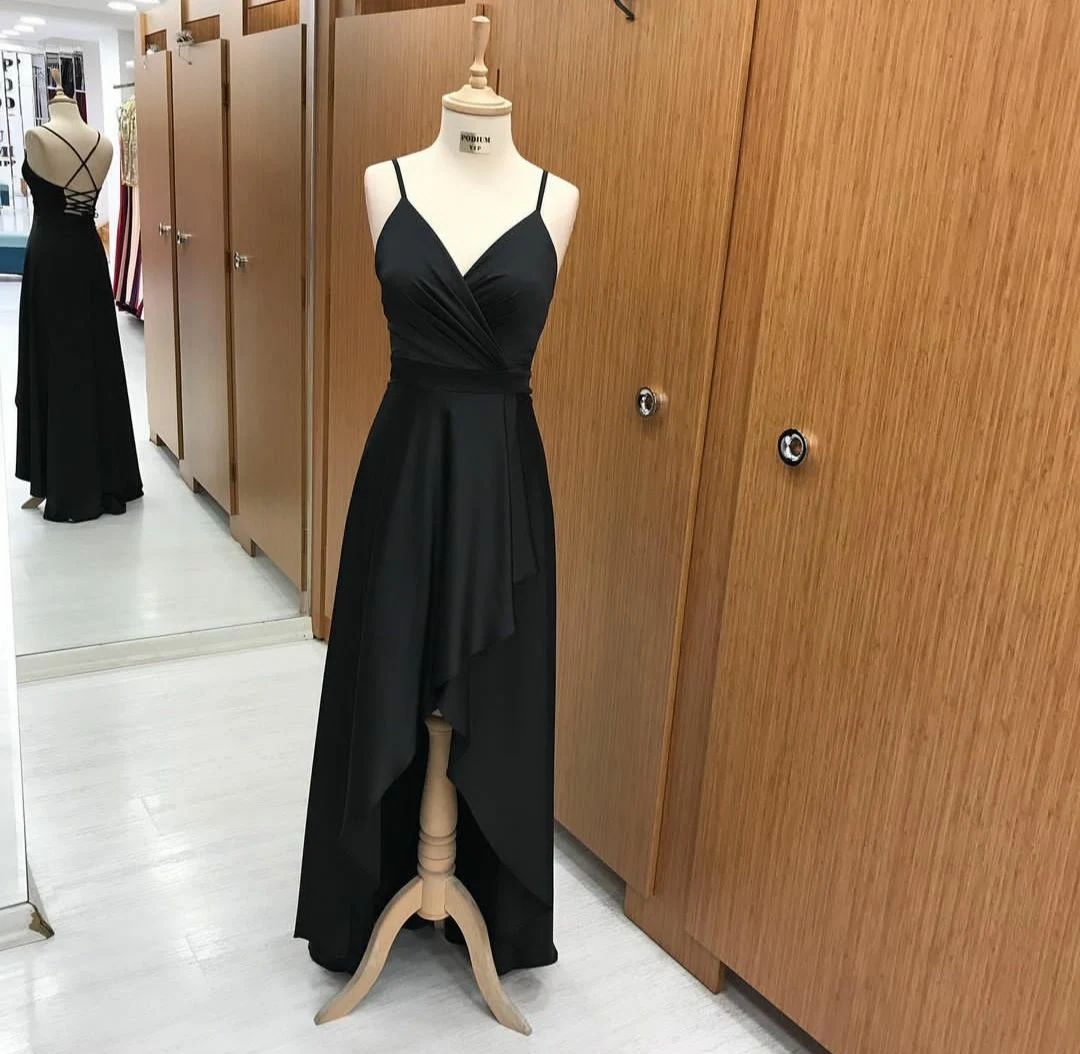 Элегантная женская обувь на высоких каблуках с низким длинные черные футболки с v-образным вырезом, платье подружки невесты, платья из шифона, атласная этаж Длина сандалии с ремешками сзади Robes de Вечер для женщин
Элегантная женская обувь на высоких каблуках с низким длинные черные футболки с v-образным вырезом, платье подружки невесты, платья из шифона, атласная этаж Длина сандалии с ремешками сзади Robes de Вечер для женщин