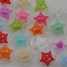 50 pcs Mix Color Star Plastic Combined Buttons DIY Accessories Childrens Garment Sewing Notions PZ58