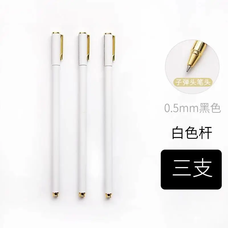 Simple Thin Metal Gel Pen Small Fresh Gel Pen Signature Pen Candy Color Water-based Pen 0.5mm Black Pen
Simple Thin Metal Gel Pen Small Fresh Gel Pen Signature Pen Candy Color Water-based Pen 0.5mm Black Pen