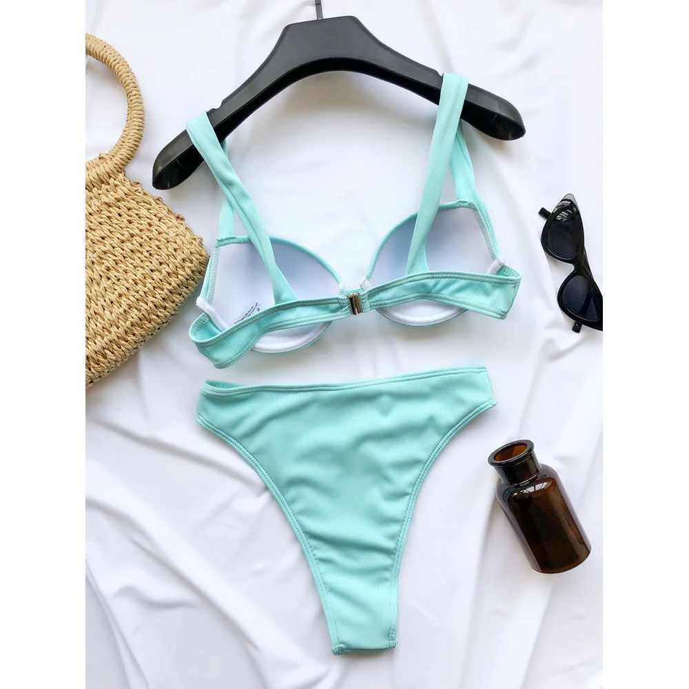 High Waist Bikini Underwire Push Up Swimwear Women 2021 Sexy Swimsuit Female Two Pieces Bikini Set Bather Bathing Suit Beachwear
High Waist Bikini Underwire Push Up Swimwear Women 2021 Sexy Swimsuit Female Two Pieces Bikini Set Bather Bathing Suit Beachwear
