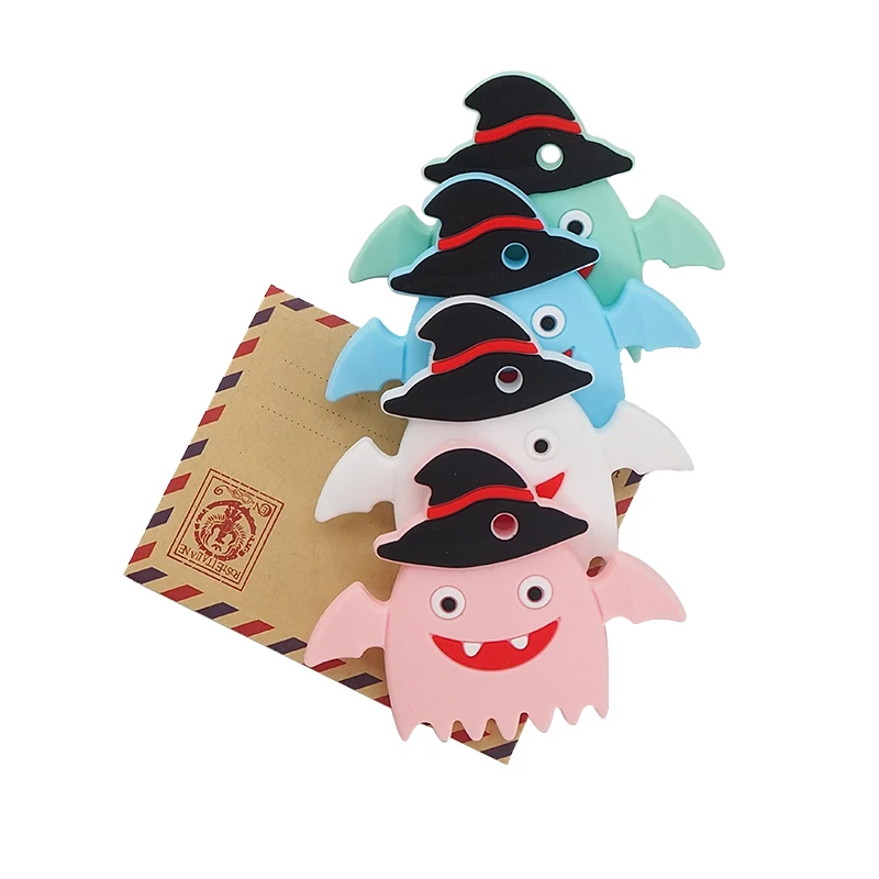 Chenkai 5PCS BPA Free Silicone Halloween Ghost Teethers Cartoon Baby Gift Infant Teething Toys For Baby Rattle Pacifier Clip
Chenkai 5PCS BPA Free Silicone Halloween Ghost Teethers Cartoon Baby Gift Infant Teething Toys For Baby Rattle Pacifier Clip