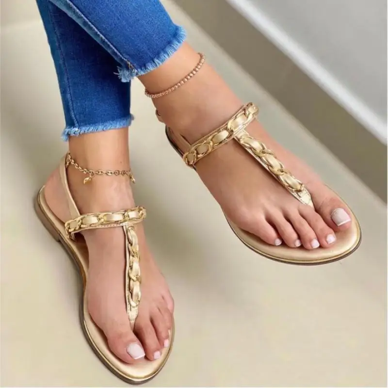 Women 2021 Casual Sandals Comfort Daily Flat Ladies Shoes Metal Decoration Solid Color Women's Sandals Outdoor Non-Slip Footwear
Women 2021 Casual Sandals Comfort Daily Flat Ladies Shoes Metal Decoration Solid Color Women's Sandals Outdoor Non-Slip Footwear