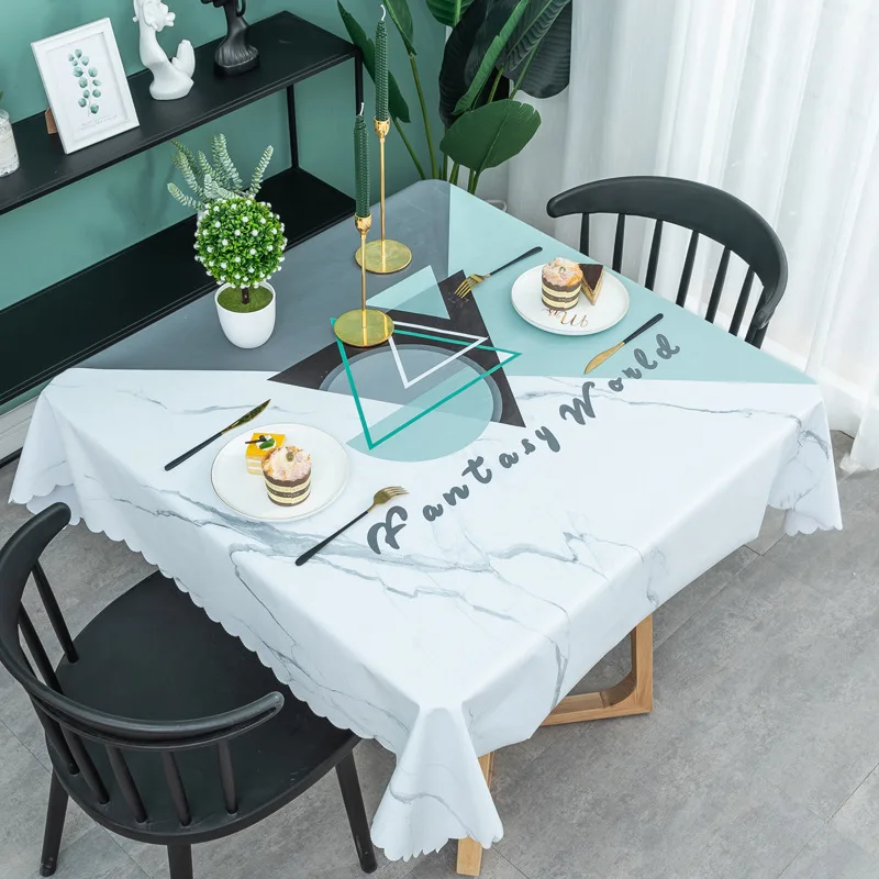 PVC Plastic Printed Table Cloths Waterproof Oilproof Table Cover Square Coffee Table for Living Room Manteles De Mesa
PVC Plastic Printed Table Cloths Waterproof Oilproof Table Cover Square Coffee Table for Living Room Manteles De Mesa