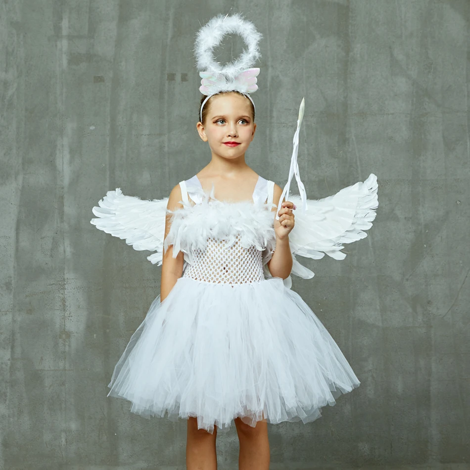 Girls Angel Wing Tutu Dress White Halloween Costume Dresses Baby School Party Dress For Performance Kid Cosplay Costume Disguise
Girls Angel Wing Tutu Dress White Halloween Costume Dresses Baby School Party Dress For Performance Kid Cosplay Costume Disguise