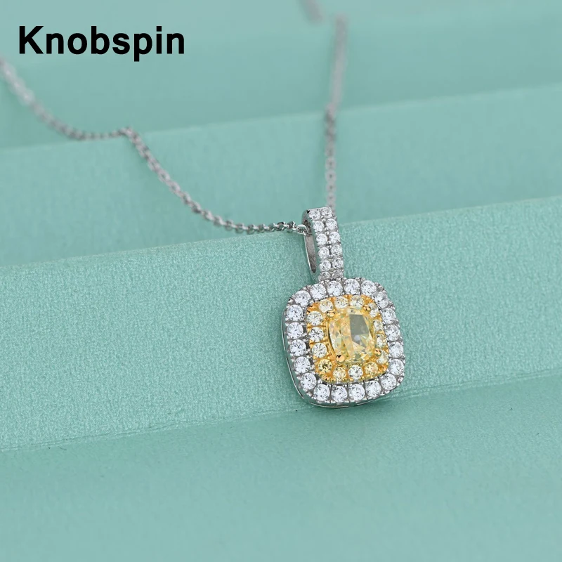 Knobspin 100% 925 Sterling Silver Noble 5*6 Square Super Glitter Bright Charm Moissanite Diamond Necklace For Women Fine Jewelry
Knobspin 100% 925 Sterling Silver Noble 5*6 Square Super Glitter Bright Charm Moissanite Diamond Necklace For Women Fine Jewelry
