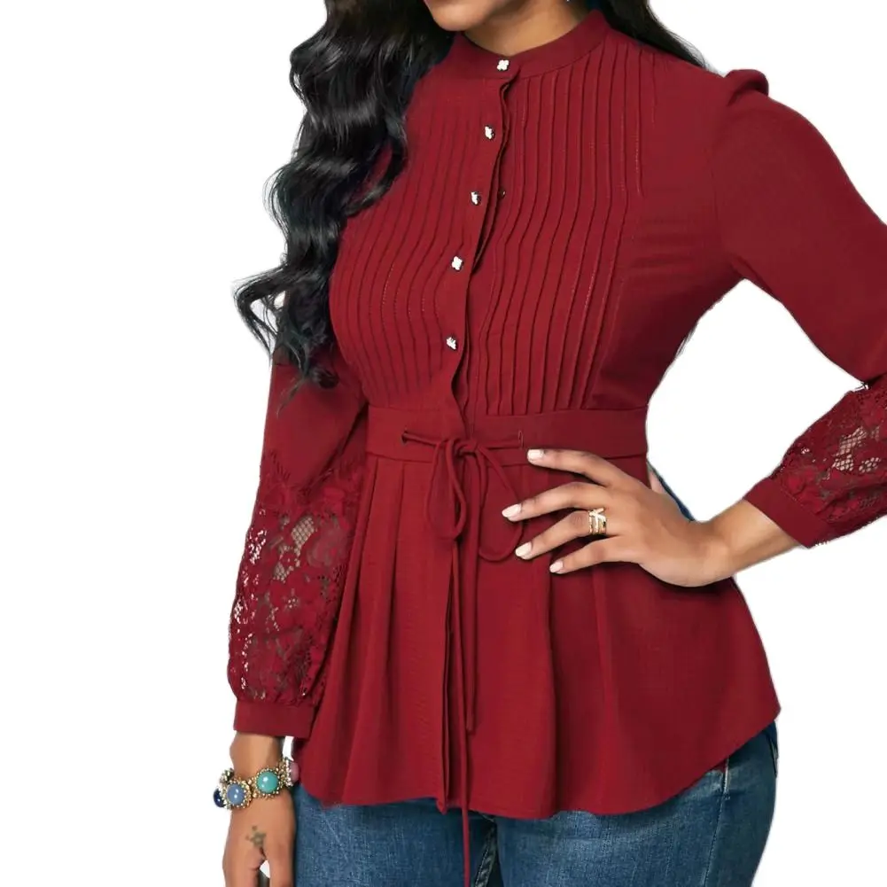 Good Women Shirt All-match Attractive Blouse Elegant Sexy Hollow Out Lace Women Blouse
Good Women Shirt All-match Attractive Blouse Elegant Sexy Hollow Out Lace Women Blouse
