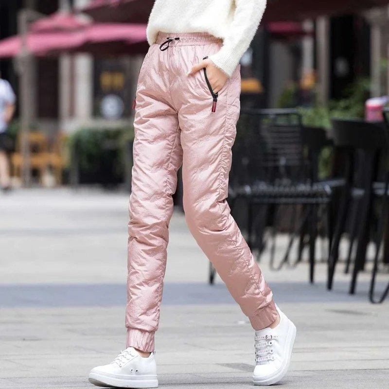 2021 Autumn Winter Padded Ankle-Length Down Cotton Pants Women Warm Harem Pants Female High Waist Casual Sweatpants Y127
2021 Autumn Winter Padded Ankle-Length Down Cotton Pants Women Warm Harem Pants Female High Waist Casual Sweatpants Y127
